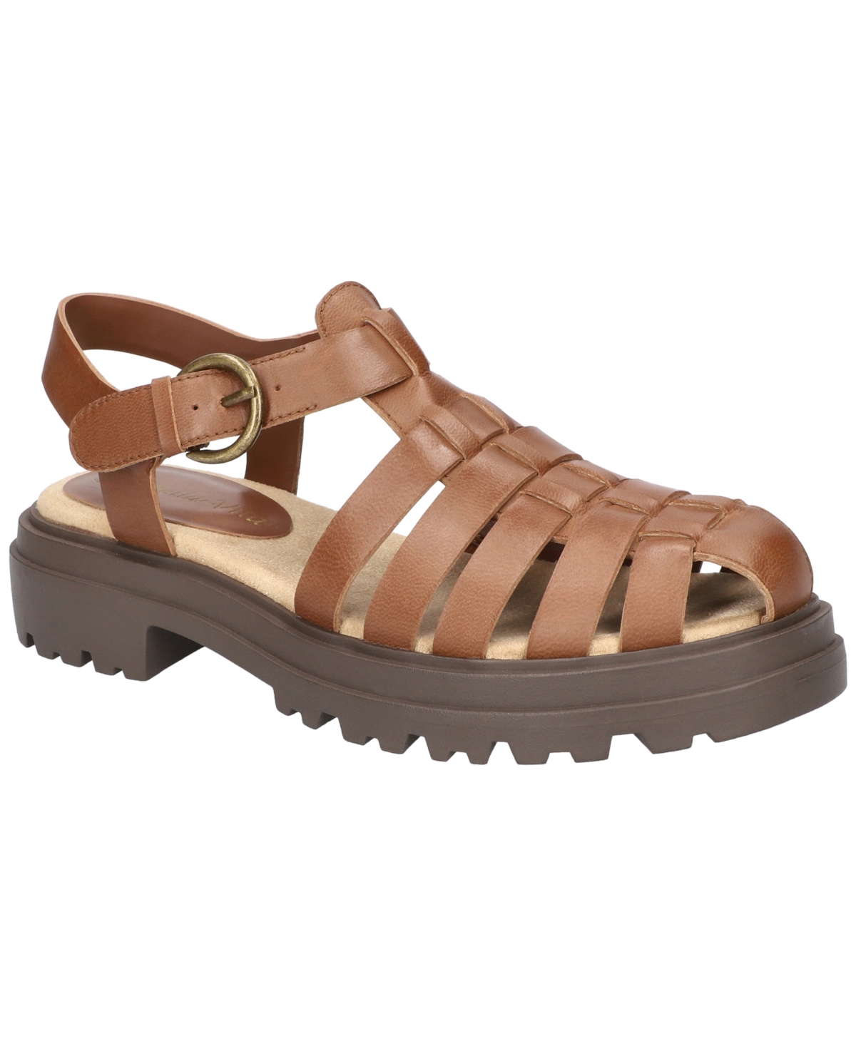 Bella Vita Women's Sinclaire Lug Sole Fisherman Sandals