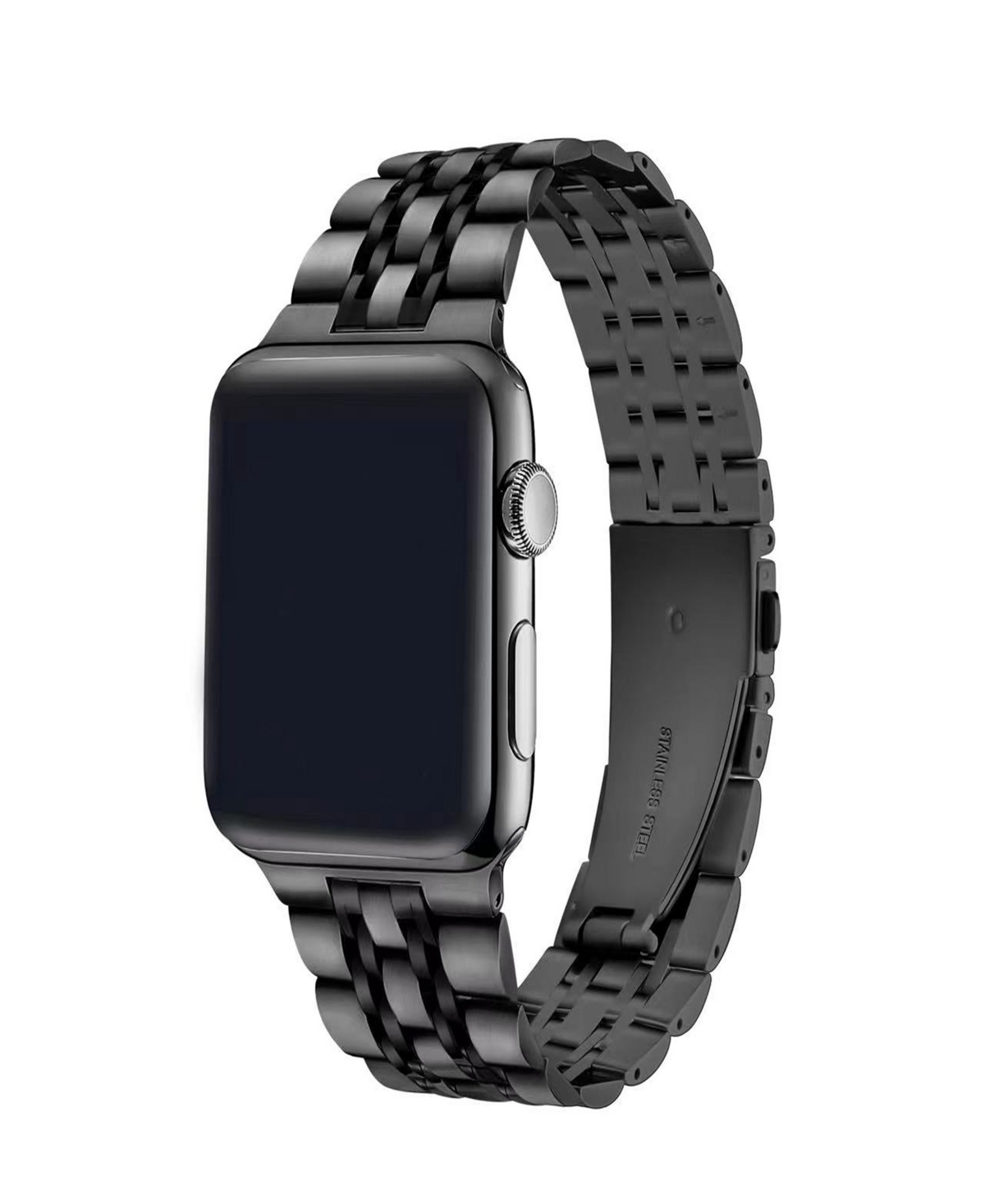 Unisex Rainey Stainless Steel Band for Apple Watch Size- 42mm, 44mm, 45mm, 49mm - Silver