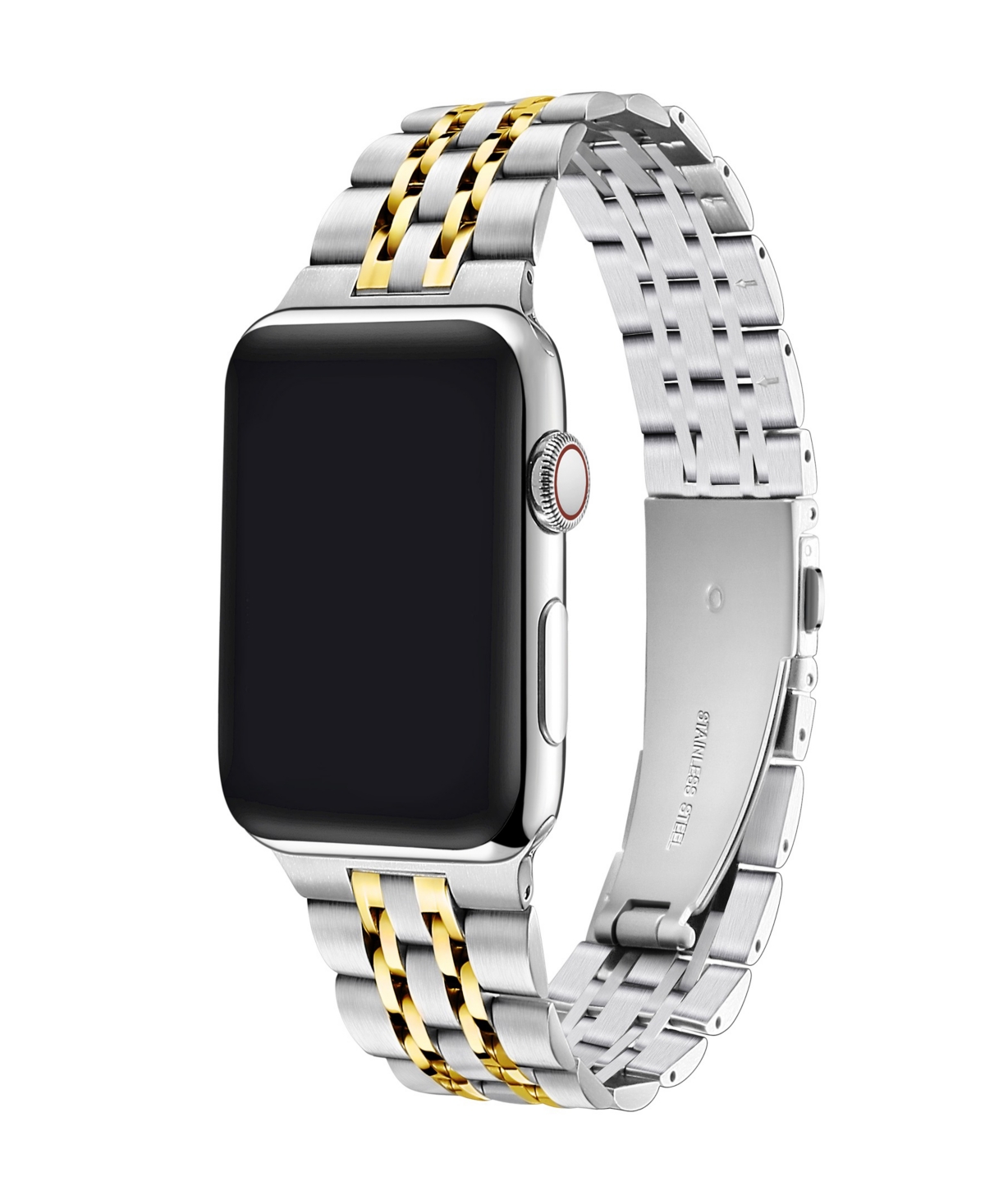 Unisex Rainey Stainless Steel Band for Apple Watch Size- 42mm, 44mm, 45mm, 49mm - Two Tone