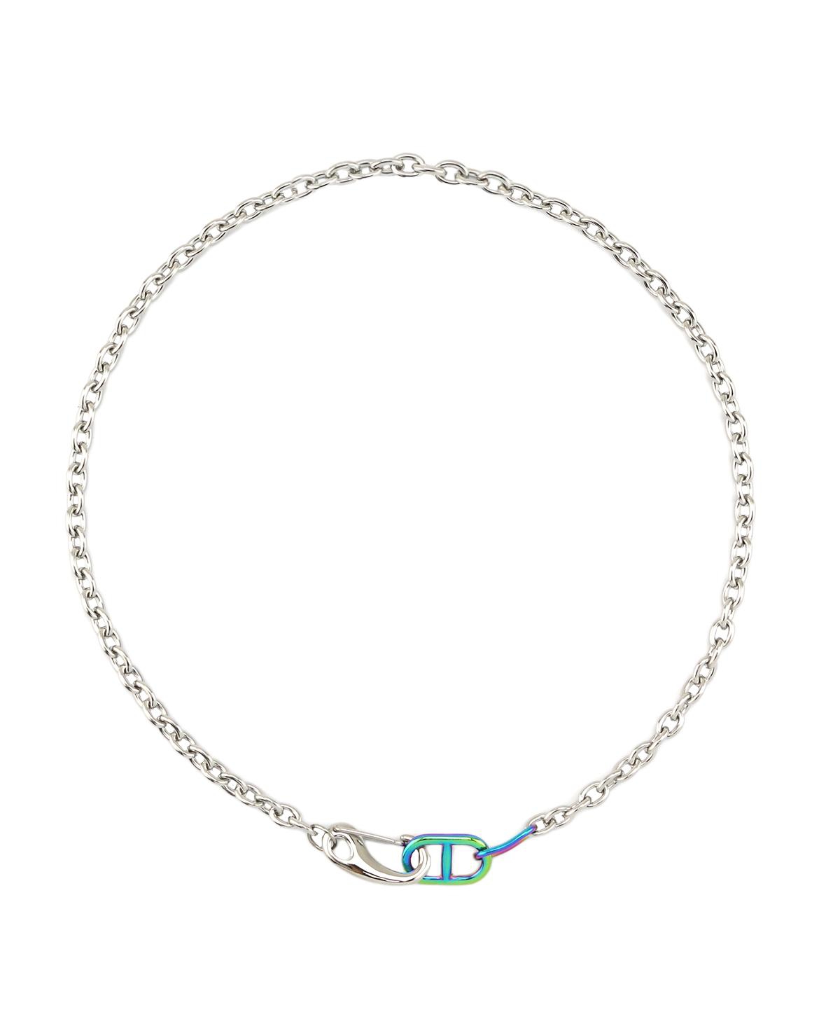 Peggy Mixed Metal Chain Necklace - Rainbow