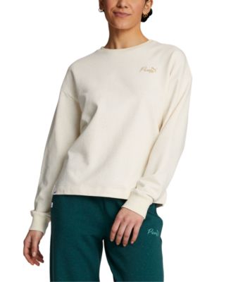 Puma - Women's Live In Cotton French Terry Crewneck Top