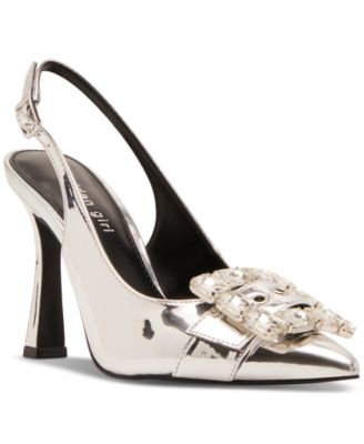 Madden Girl - Chacha Slingback Rhinestone Buckled Pumps