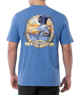 Guy Harvey - Men's Southbound Sails Sportfishing Logo Graphic Pocket T-Shirt