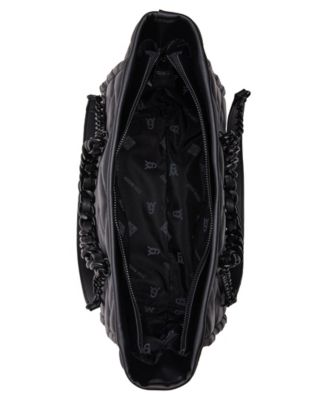 Katt Faux Leather Quilted Tote with Pouch
