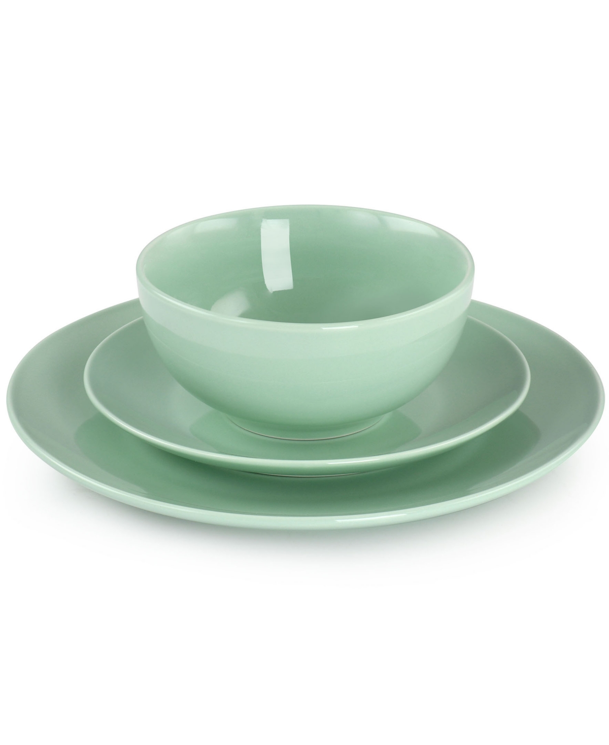 Elama Luna 18 Piece Porcelain Dinnerware Set, Service for 6