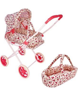 Doll Bassinet Stroller with Travel Carry Bag