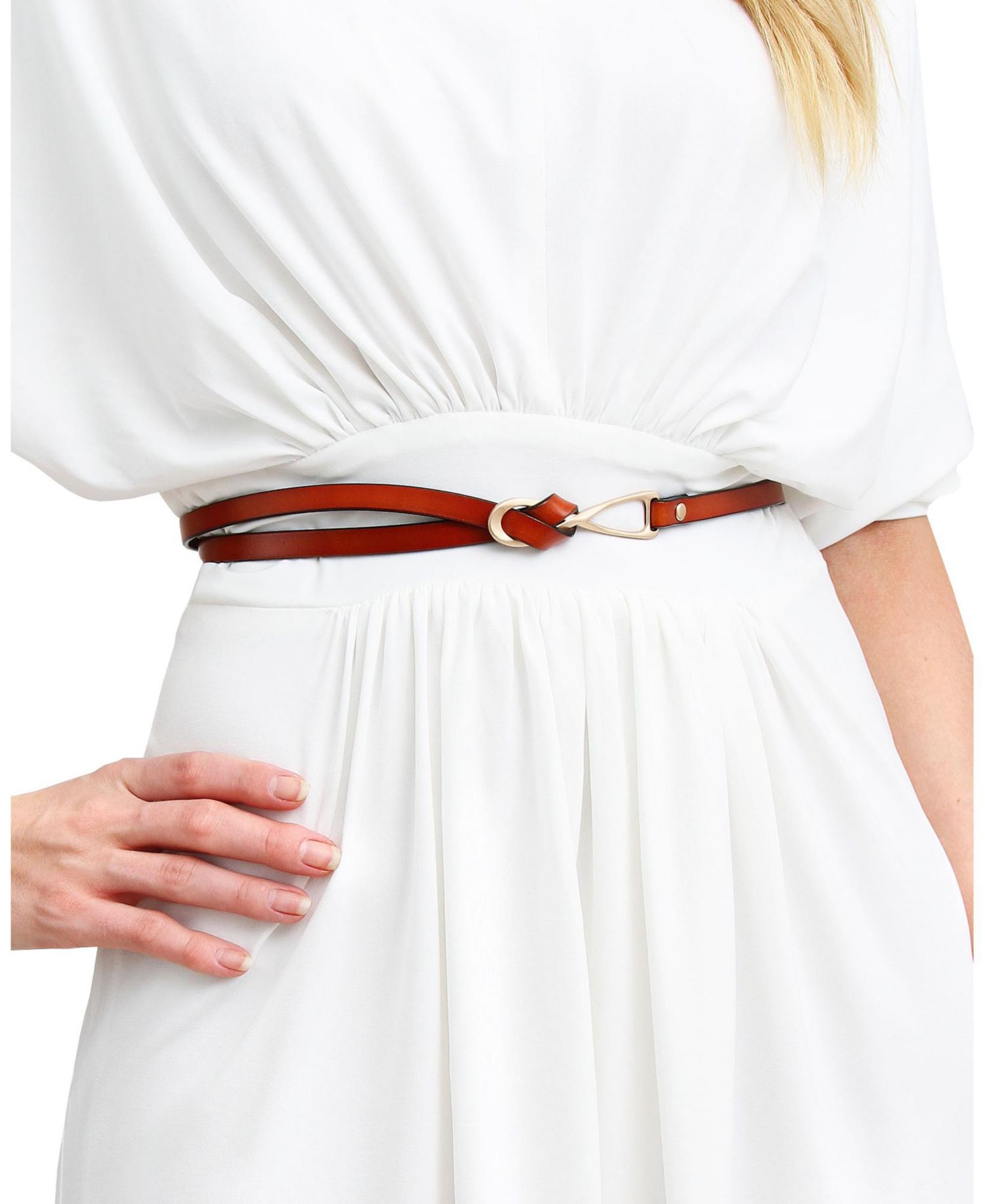 London Mood Leather Tie Belt