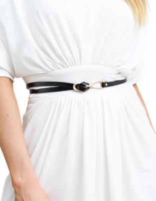 London Mood Leather Tie Belt