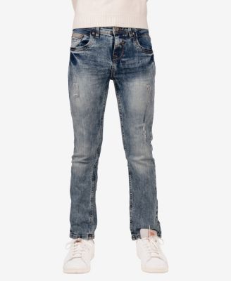 Big Boy's Ripped and Repaired Stretch Jeans - Child