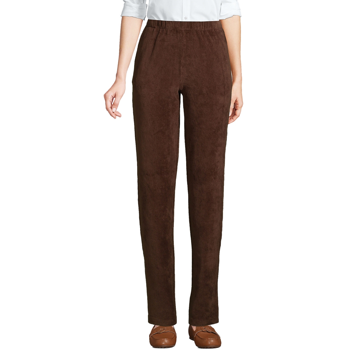 Women's Tall Sport Knit High Rise Corduroy Pants - Deep sea navy