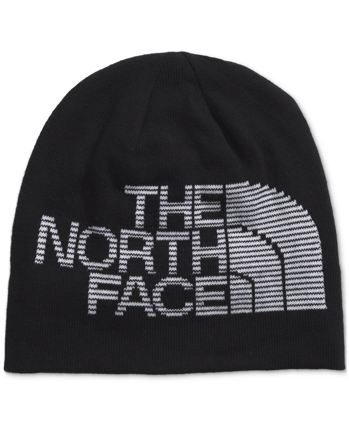 The North Face Men's Reversible Highline Logo Beanie In Tnf Black,tnf Black,tnf White