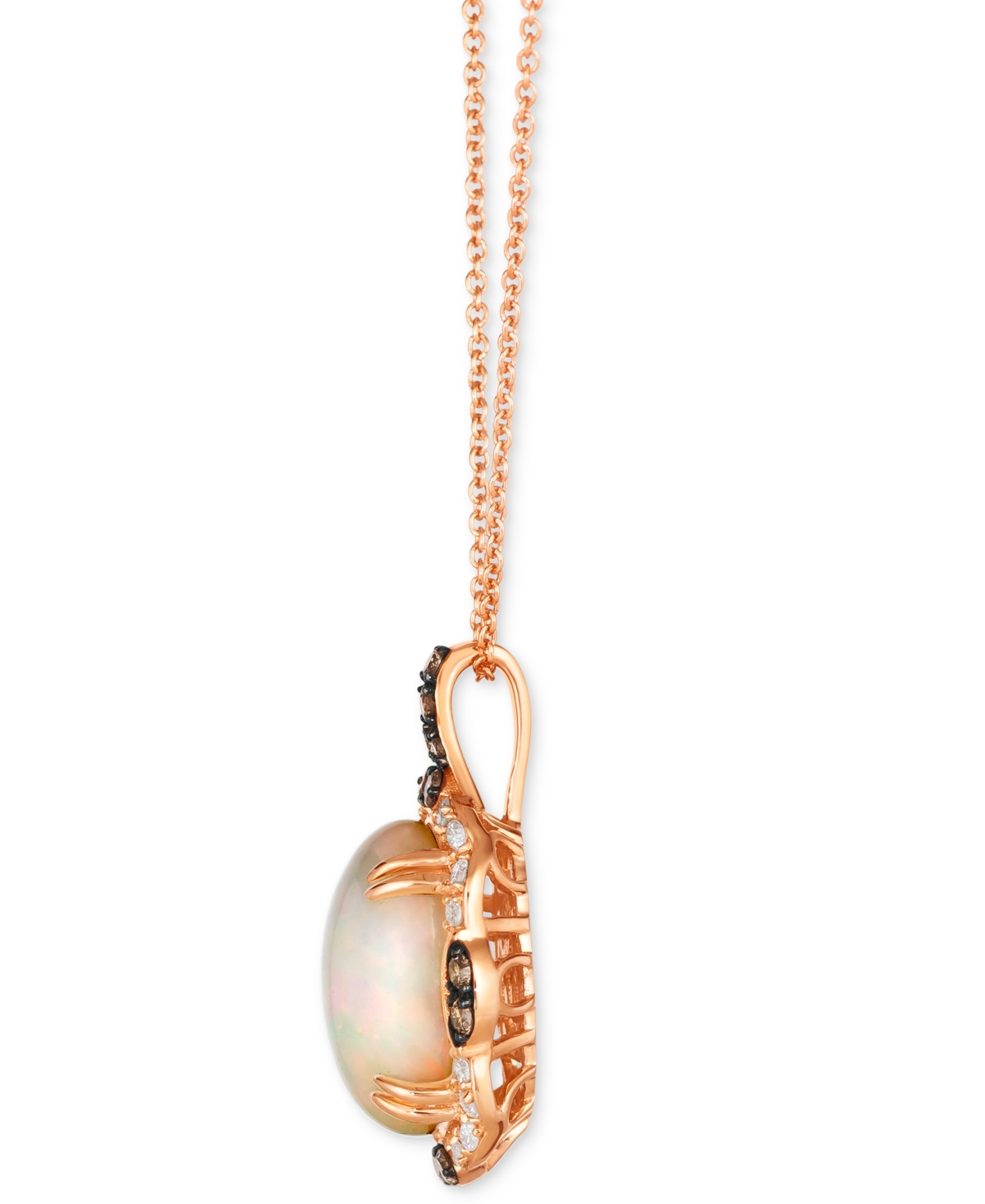 Le Vian Chocolatier Neopolitan Opal (2-7/8 ct. t.w.) & Diamond (1/4 ct. t.w.) Halo 20