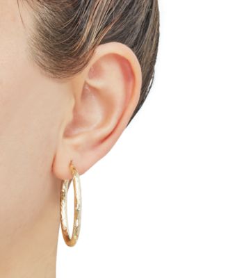 【美品】入江佑子 puffy oval long  26cm Natalia Double Sided Diamond Oval Hoop Earrings 4.09 ctw – RWFJ