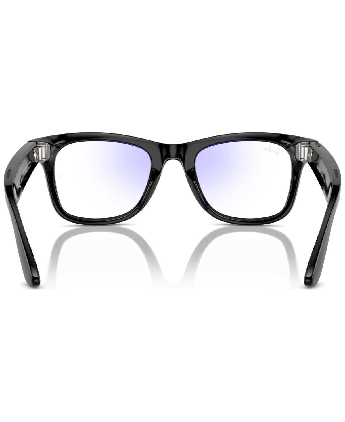 Ray Ban Meta Wayfarer Unisex Blue Light Filter Ai Sunglasses, Rw4006 In Black