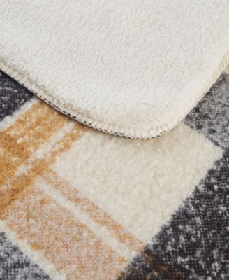 Bloomington Faux Mohair to Sherpa Throw, 50" x 60"