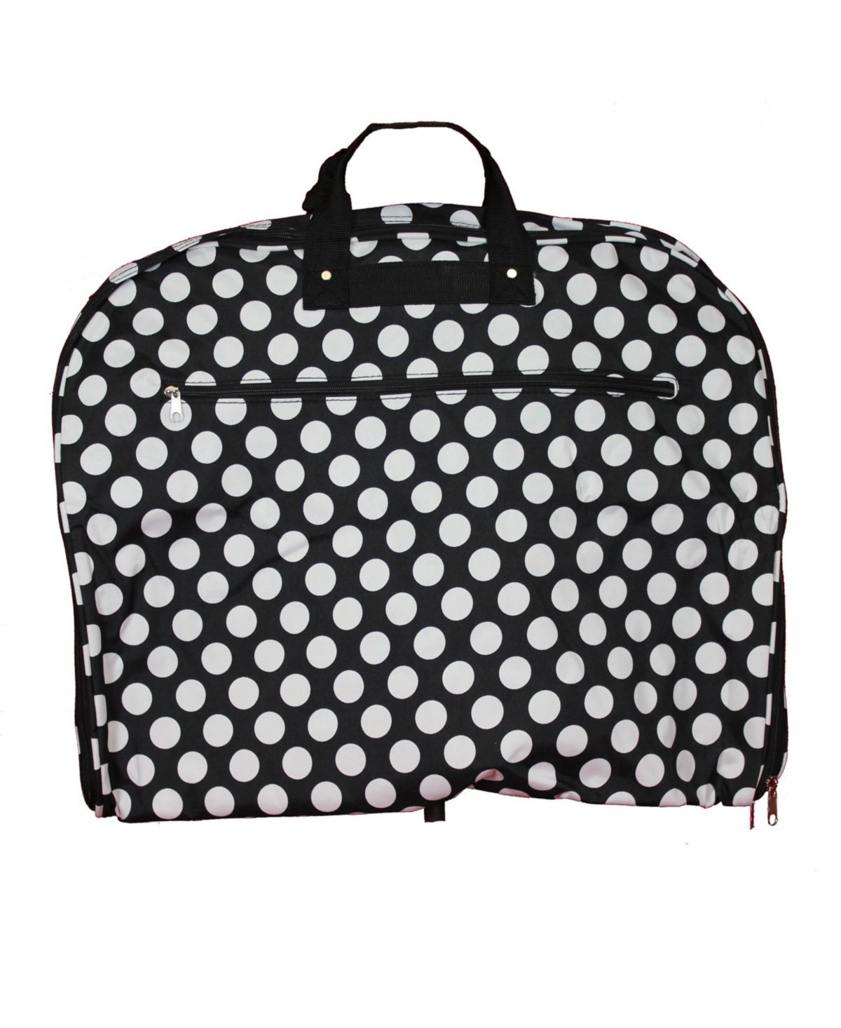 Dots 40-inch Hanging Luggage Garment Bag - New black white dot