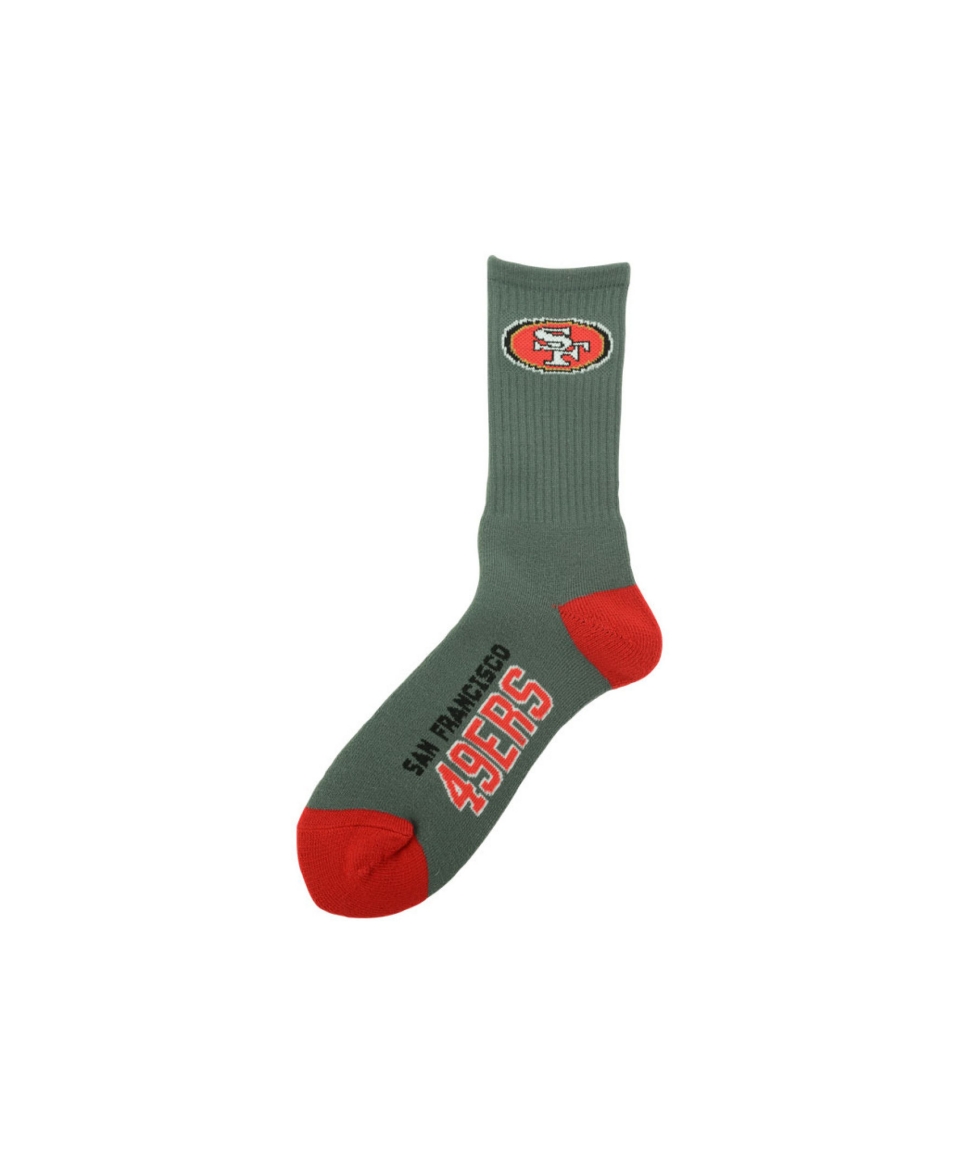 For Bare Feet San Francisco 49ers Deuce Crew 504 Socks   Sports Fan
