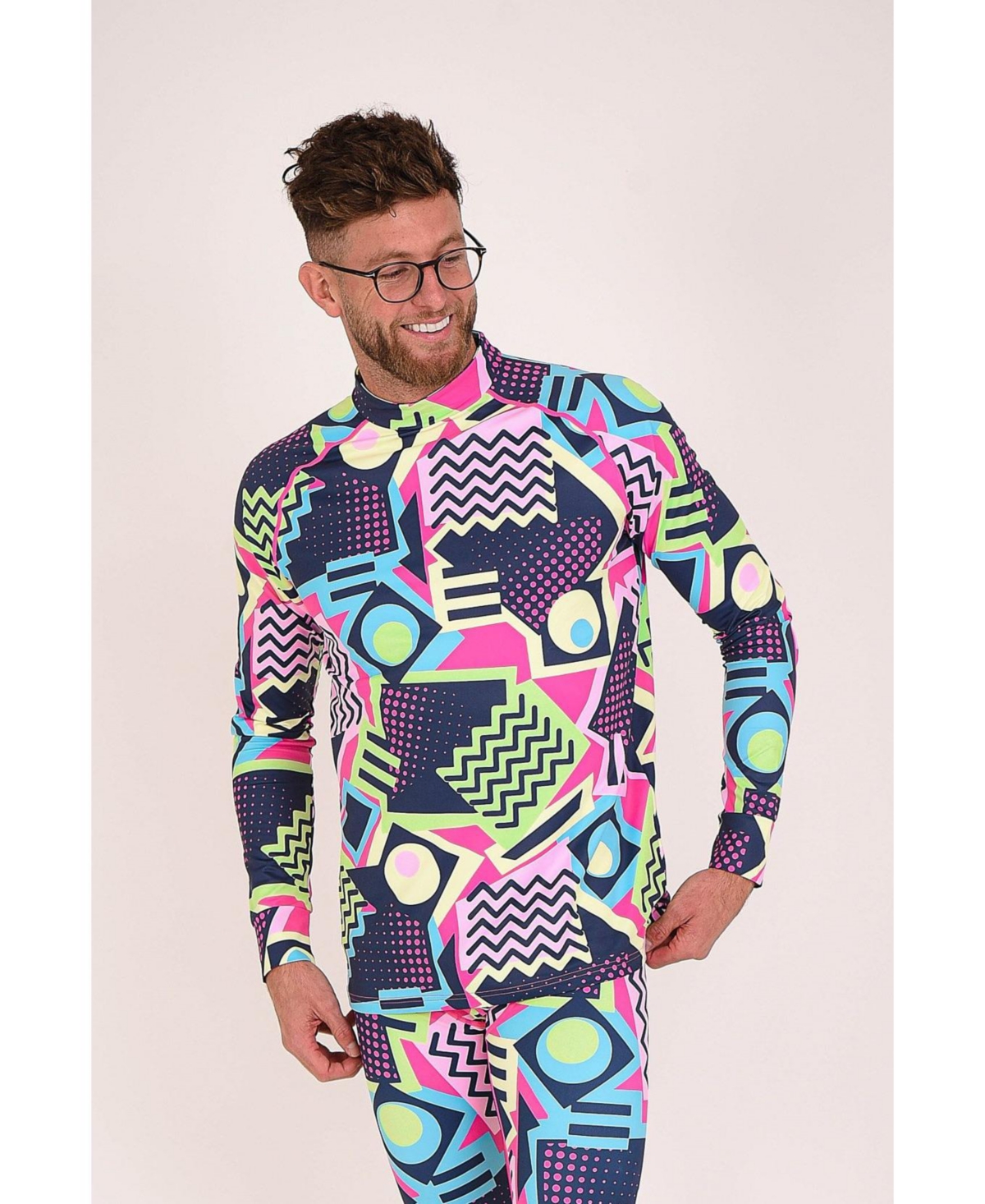 Saved By The Bell Mens Baselayer Top - Multi