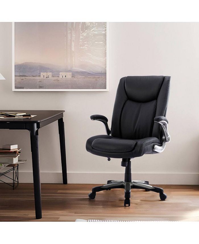 COLAMY Big and Tall PU Leather Office Chair Macy's