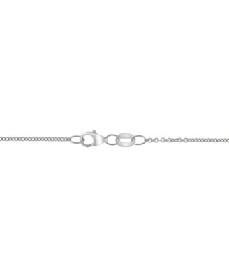 EFFY&reg; Diamond Pav&eacute; Heart 18" Pendant Necklace (1/20 ct. t.w.) in Sterling Silver