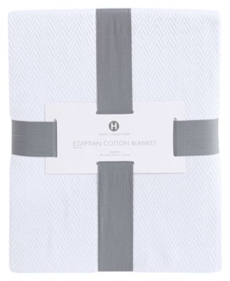 Hotel Collection 100% Egyptian Cotton Blanket, Twin, Exclusively at Macy’s