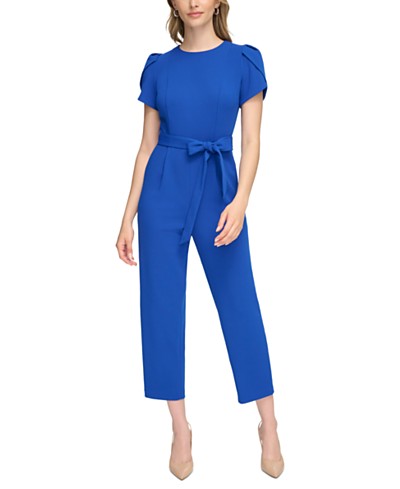  Vince Camuto womens Twist Front Jumpsuit Casual Dress, Navy,  X-Small US : Clothing, Shoes & Jewelry