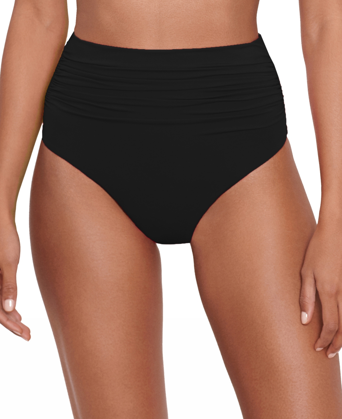 Lauren Ralph Lauren Beach Club High-waist Bikini Bottoms In Black