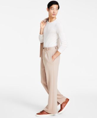slim fit dress slacks Buy Everyday Black Relaxed Fit Formal Trousers For Men Online main image 0