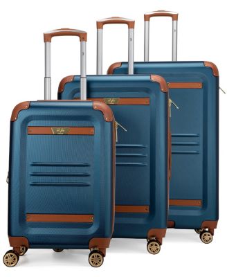 Vintage-Like 3 Piece Expandable Retro Luggage Set
