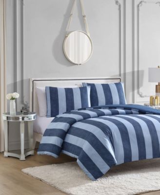 Juicy Couture Denim Stripe Comforter Sets In Blue Stripe