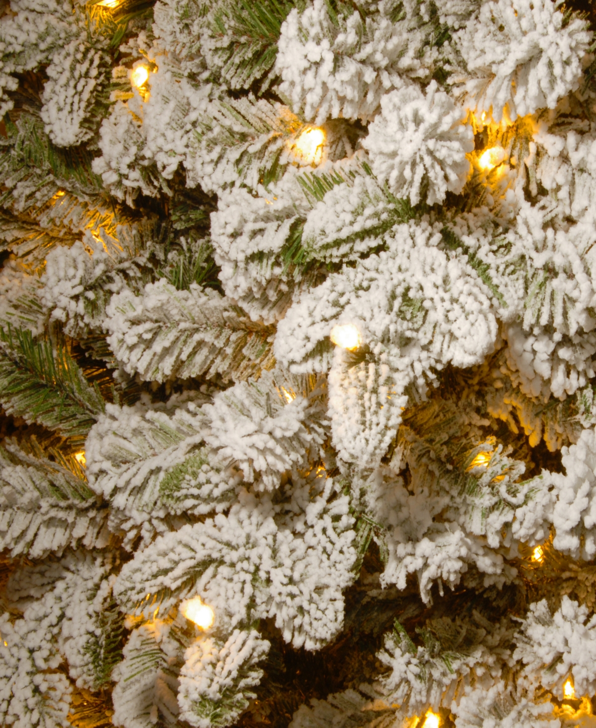 National Tree Company Feel Real Everest Fir Medium Hinged Tree with 350 Clear Lights