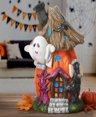 18" Pumpkin Haunted House with LED Light