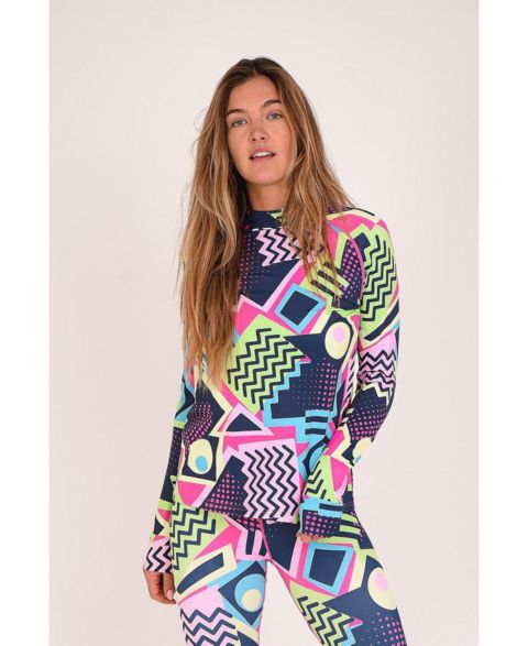 Женский топ OOSC Saved By The Bell Base layer, цвет: Разноцветный