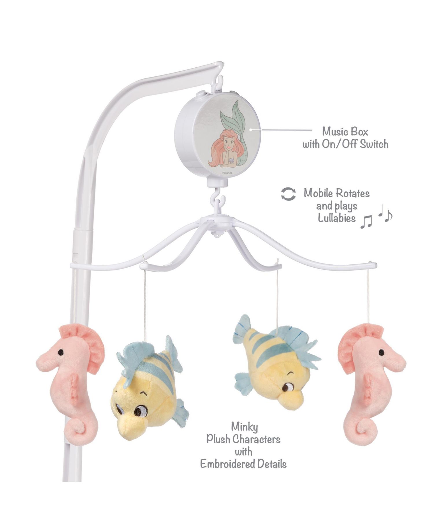Disney Baby The Little Mermaid Musical Baby Crib Mobile Toy