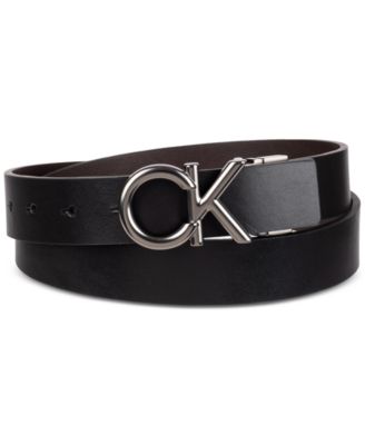 Calvin Klein Women's Two-in-One Reversible CK Monogram Buckle