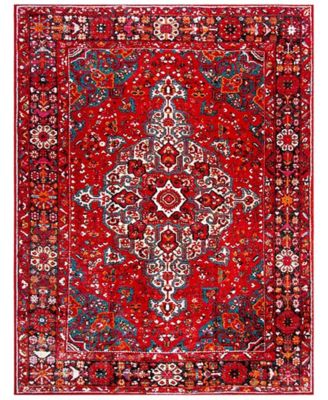 Vintage Hamadan VTH222 Red and Multi 8' x 10' Area Rug