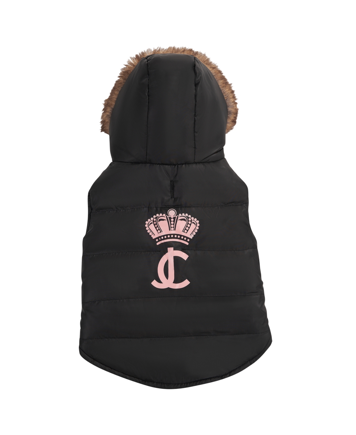 Faux Fur Hooded Pet Jacket for Dogs and Cats, Extra Small/Small - M/L (- lbs.)