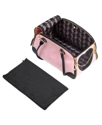 Juicy Couture Give Me Treats Pet Carrier Stylish Travel Bag for Small Dogs and Cats Macy s