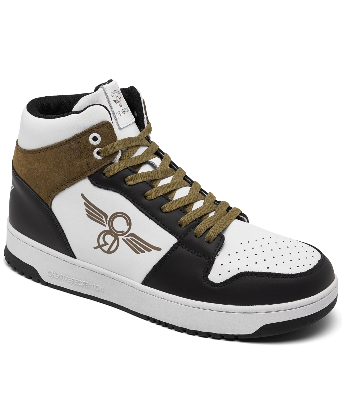 Men's Dion High Casual Sneakers from Finish Line - Black, Brown, White