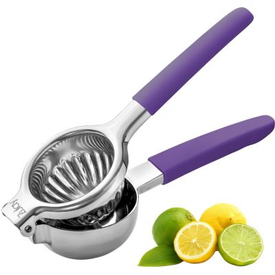 Stainless Steel Lemon Squeezer – Heavy Duty, Solid Metal Bowl, Easy to Use