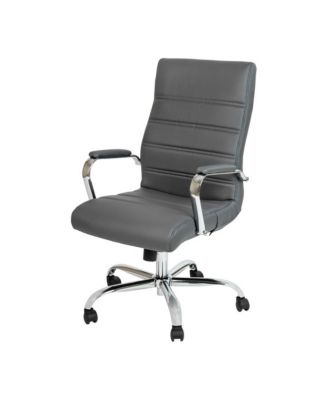 1 Pc Faux Leather Padded Arm Contemporary High-Back Office Chair