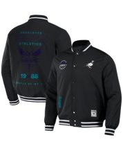 Pro Standard Women's Charlotte Hornets Denim Varsity Bomber Jacket
