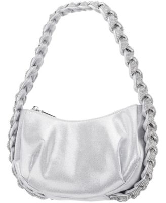 Braided Crystal Hobo Bag