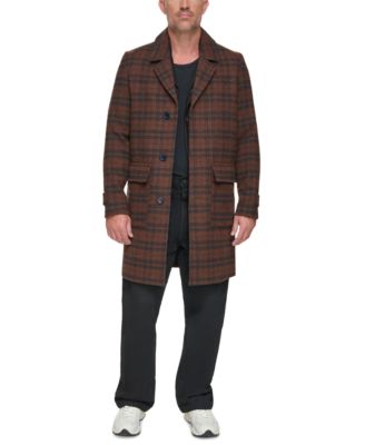 Men's Bexar Plaid Overcoat
