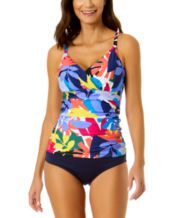 Product name: Striped Criss Cross Top With Shorts Tankini Set at