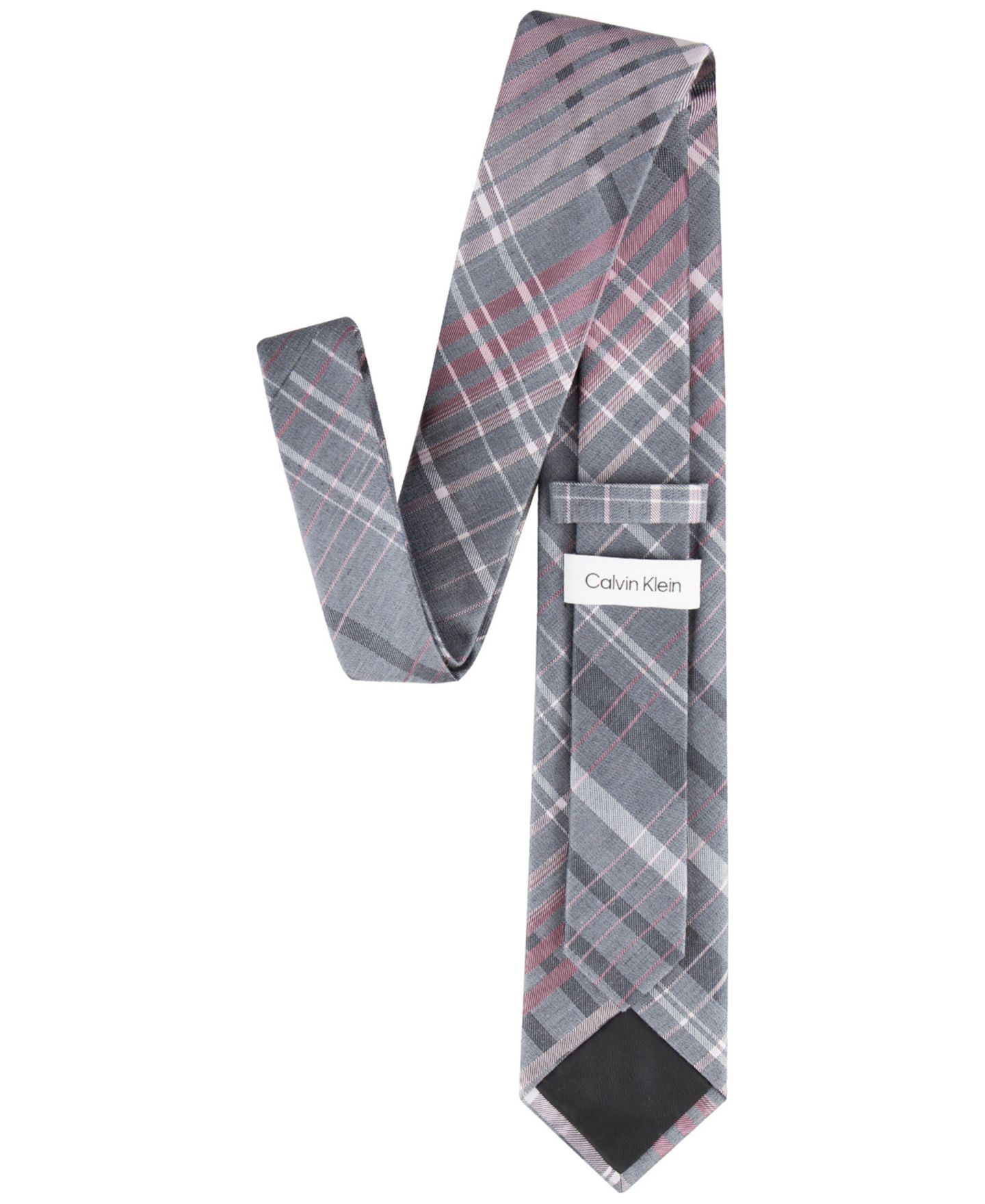 Мужской галстук Calvin Klein Large Ombre Grid Tie, цвет: Синий — фото 3