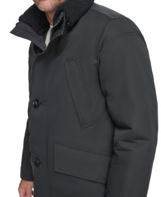 Men's Wittstock Insulated Full-Zip Waxed Parka with Removable Fleece Trim
