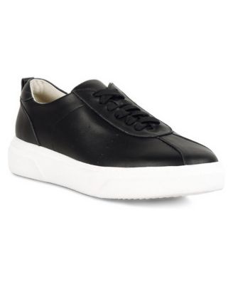 MAGULL Womens Solid Lace Up Leather Sneakers