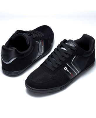 Men's Liam Fashion Sneakers Suede Trim Low Top Lace Up Tennis Shoes