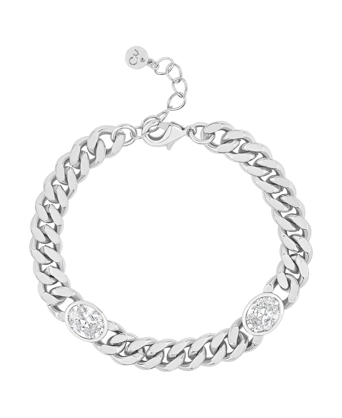 And Now This Cubic Zirconia Link Bracelet In Silver